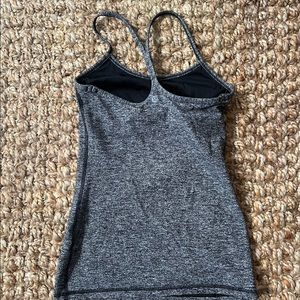 Lululemon power Y tank top heathered grey